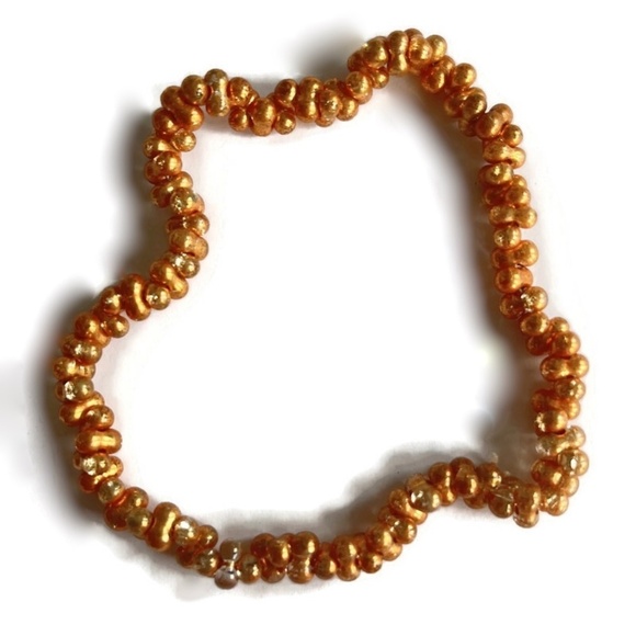 As Low as $2 Gold Half Coat Crystal Czech Farfalle Beads 6.5mm x 3.2mm (90) - Picture 1 of 2